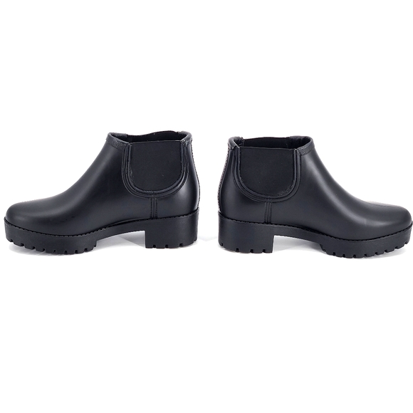 New Jeffrey Campbell Platform Lug Sole Booties Black Ankle Boots Womens Size 6 - Picture 3 of 10